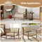 Contemporary Accent Chair with Solid Rubberwood Arms for Home